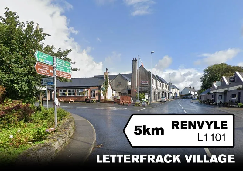 Left turn for DK Connemara Oysters in Letterfrack Village wp-image-1505